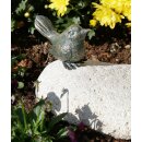 Gartendeko Figur: Bronzefigur Garten,  Vogel,  6cm hoch,...