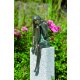 Gartendeko Figur: Bronzefigur Garten, Frau Teil-Akt Emanuelle,   40 cm hoch (Restposten), original Rottenecker Objekt 