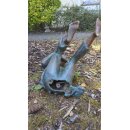 Gartendeko: Bronzefigur Til mit Mundharmonika,  Wasserspeier/Brunnen, 31 cm hoch
