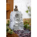 Gartendeko Figur: Bronzefigur Garten,  Froschk&ouml;nig...