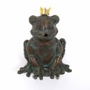 Gartendeko Figur: Bronzefigur Garten,  Froschkönig...