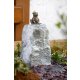 Gartendeko Figur: Bronzefigur Garten,  Froschkönig Otto, Wasserspeier/Brunnen, 11 cm hoch