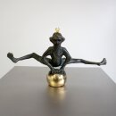 Gartendeko Figur: Bronzefigur Garten,  Froschkönig...