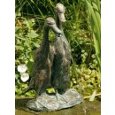 Bronzefiguren Lauf-Enten klein wsp.  27 cm hoch,...