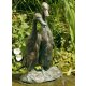 Bronzefiguren Lauf-Enten klein wsp.  27 cm hoch, Wasserspeier / Brunnen