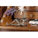 Gartendeko Figur: Bronzefigur Garten,  Froschkönig...