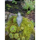 Gartendeko Figur: Bronzefigur Garten, Eisvogel, Flügel geschlossen, 7,5 cm hoch