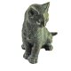 Bronzefigur junge  Katze sitzend, 13cm