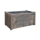 Blumentopf Teak L wie echtes Holz (78cm x 40cm x 40cm) / by YERD - Holzoptik Barrik Style