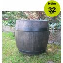 YERD Blumenkübel: Fass Barrel S (30cm x 32cm) ,...