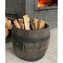 YERD Blumenkübel: Fass Barrel S (30cm x 32cm) , frostsicherer,  funktionaler und schöner Pflanztopf, Pflanzkübel außen  / outdoor frostsicher, hergestellt in der EU