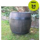 YERD Blumenkübel: Fass Barrel M (34cm x 35cm) /...