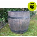 YERD Blumenkübel: Fass  Barrel  XXL Blumentopf (64cm x 60cm), frostsicherer,  funktionaler und schöner Pflanztopf, Pflanzkübel  außen/ outdoor frostsicher, hergestellt in der EU