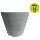 Der moderne Blumentopf YERD Jazz 40  in Stein-Optik  (40x33cm) , anthrazit grau