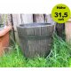 YERD Blumentopf / Gartentopf Gr. S (340mm x 315mm), frostsicherer,  funktionaler und schöner Pflanztopf, Pflanzkübel außen / outdoor frostsicher,  hergestellt in der EU