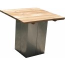 Edelstahl-Gartentisch aus rostfreiem V2A-Edelstahl mit...