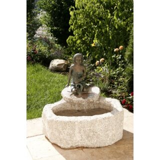 Details:   Granitbecken Sabulum mit Wasserfallabdeckung / Granitbecken,Gartendeko,Bronzefiguren,Bronzefigur 