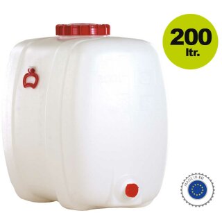 Graf Getränkefass Oval 200 Liter (Kunststofffass rechteckig, mit Schraubdeckel)