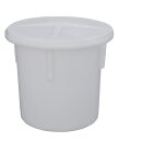 Maischefass / Gärfass / Gärtopf 90 Liter, reines lebensmittelechtes PE, mit Wasserrand (Gärglocke), zum fermentieren von Lebensmitteln, Sauerkraut-Einlegedeckel als Zubehör erhältlich (!), stabelbar