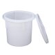 Maischefass / Gärfass / Gärtopf 90 Liter, reines lebensmittelechtes PE, mit Wasserrand (Gärglocke), zum fermentieren von Lebensmitteln, Sauerkraut-Einlegedeckel als Zubehör erhältlich (!), stabelbar