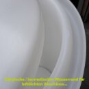 Fischer Sauerkraut-Topf: Gärfass 200 Liter für Sauerkraut / Choucroute / Sauerteig-Bottich ungefärbt weiß, reines lebensmittelechtes PE,   mit hermetischem Wasserrand
