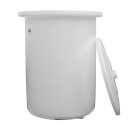 Sauerkraut-Fass / Maischefass / Gärfass / Gärtopf / Teigbehälter 300 Liter, reines lebensmittelechtes PE, mit Wasserrand (Gärglocke), zum fermentieren von Lebensmitteln,  für 180-210 kg frisches Kraut / Choucroute, mit Sauerkraut-Einlegedeckel