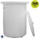 Sauerkraut-Fass / Maischefass / Gärfass / Gärtopf / Teigbehälter 300 Liter, reines lebensmittelechtes PE, mit Wasserrand (Gärglocke), zum fermentieren von Lebensmitteln,  für 180-210 kg frisches Kraut / Choucroute, mit Sauerkraut-Einlegedeckel