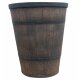 Trage-Bütte in Holz-Optik zur Weinernte / Weinlese, lebensmittelecht, 25 Liter Volumen inkl. Trageriemen