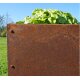 Pflanzkasten: Beet  Planus Edelrost 158x38cm Höhe 35cm  aus 1,5mm DC01-Stahl  rostig / outdoor frostsicher - Made in Europe
