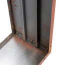 Infinita Kaminholzregal Edelrost. Maße 158x38cm Tiefe 35cm, 1,5mm Normalstahl DC01, Bausatz