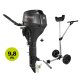 Außenbordmotor Setangebot: Parsun F- 9,8 BMS (9,8PS, 209 ccm 4-Takter), Benzin-Motor mit Trolley (Versand kostenlos *)