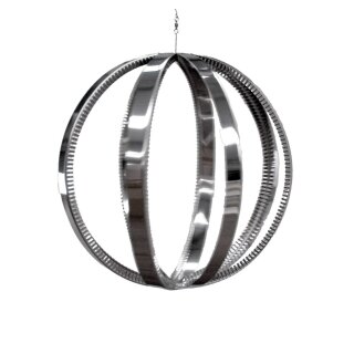 YERD Windspiel 33 cm Kugel, Edelstahl Wind-Spinner