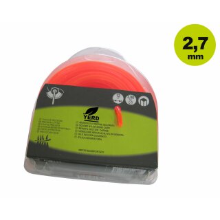 Freischneider: 2,7mm   Nylon-Schneidfaden / Mähfaden   14 m   Länge  / YERD Basics