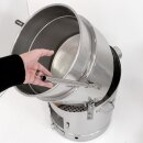 YERD Kochkessel 80 Liter,  kippbarer Kochofen / Kartoffeldämpfer  - Futterdämpfer  / Gulaschkanone aus Edelstahl, mit Holzfeuerung geschweißt (Versand kostenfrei)*