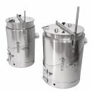 YERD Kochkessel 80 Liter,  kippbarer Kochofen / Kartoffeldämpfer  - Futterdämpfer  / Gulaschkanone aus Edelstahl, mit Holzfeuerung geschweißt (Versand kostenfrei)*