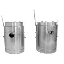 YERD Kochkessel 80 Liter,  kippbarer Kochofen / Kartoffeldämpfer  - Futterdämpfer  / Gulaschkanone aus Edelstahl, mit Holzfeuerung geschweißt (Versand kostenfrei)*