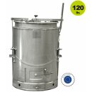 YERD Kochkessel 120 Liter, kippbarer Kochofen / Kartoffeldämpfer  - Futterdämpfer  groß / Gulaschkanone aus Edelstahl  (Versand kostenfrei)* 