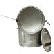 YERD Kochkessel 120 Liter, kippbarer Kochofen / Kartoffeldämpfer  - Futterdämpfer  groß / Gulaschkanone aus Edelstahl, mit Holzfeuerung geschweißt (Versand kostenfrei)*