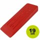 YERD Kunststoff Fällkeil "Schwarzwald":  190mm lang, schlagzäh, massives Nylon (Polyamid),  signal-rot durchgefärbt  / Lagerverkauf