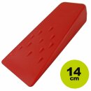 YERD Kunststoff Fällkeil "Schwarzwald":  Hosentaschen-Keil 140mm lang, schlagzäh, massives Nylon (Polyamid),  signal-rot durchgefärbt  / Lagerverkauf
