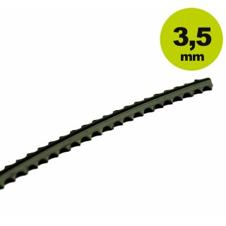 Freischneider:  Gezahnter 3,5mm  c YERD Nylsaw, 25 Stück auf  26cm vorgelängte Nylon Mähfaden (6,5 m)