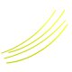 Freischneider:  3mm (diagonal Durchmesser 4,2mm) Kunststoff-Schneidfaden in Neon-Gelb, 50 Stück auf 30cm vorgelängte Nylon-Mähfaden (15 m)  / YERD Basics