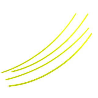 Details:   Freischneider:  3,3mm (diagonal Durchmesser 4,7mm) Kunststoff-Schneidfaden in Neon-Gelb, 50 Stück auf 30cm vorglängte Nylon-Mähfaden (15 m)  / YERD Basics / YERD, Mähfaden, 3.3 mm 