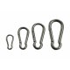 6x Edelstahl Karabiner-Haken 7 x 70 mm,  YERD basics