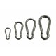 6x Edelstahl Karabiner-Haken 8 x 80 mm,  YERD basics