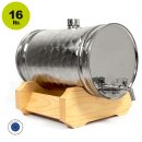 Zottel Edelstahlfass liegend 16 Liter  /...