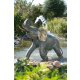 Gartendeko: Bronzefigur Junger Elefant wsp., 132 cm hoch