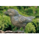 Gartendeko: Bronzefigur Haussperling 10 cm hoch, Vogel,...