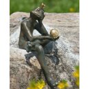 Gartendeko: Bronzefigur Froschkönig Borris,...