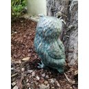 Gartendeko / Bronzefigur / Gartenskulptur aus Bronze / Garten "Uhu sitzend 30 cm" hoch, original Rottenecker Objekt